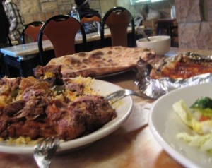 Haneeth (lamb) and Hadramout bread