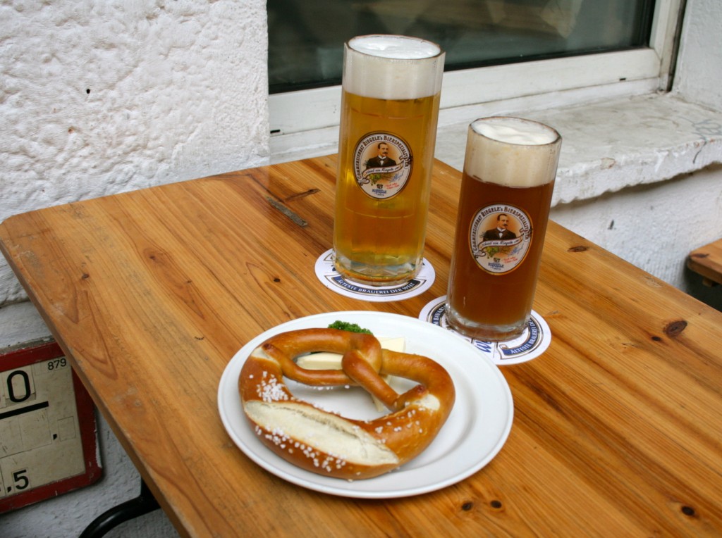 beer and pretzel at spaetzle and knoedel by taxiberlin beer and pretzel at spaetzle and knoedel by taxiberlin