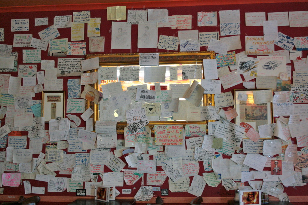 Ideas on the wall.